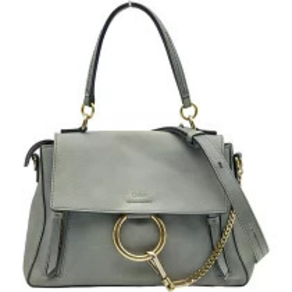 Chloe Fay Day Blue Calfskin Shoulder Bag